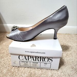 Caparros silver heels